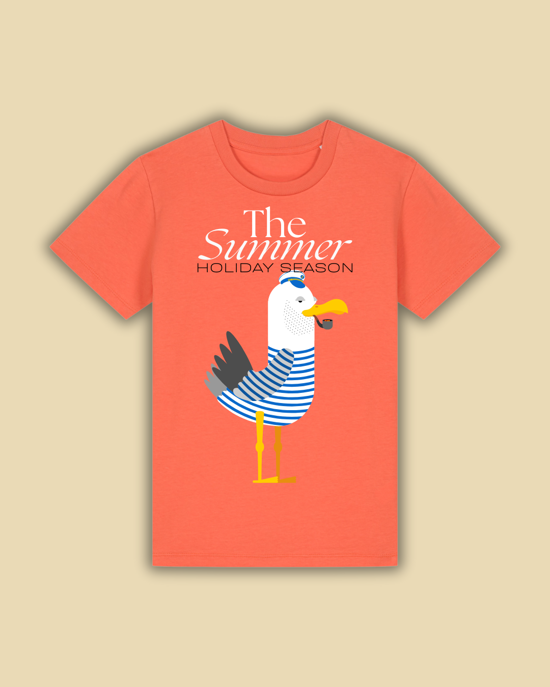 Captain Seagull - Summer Holiday Series - Kids T-Shirt - Fiesta