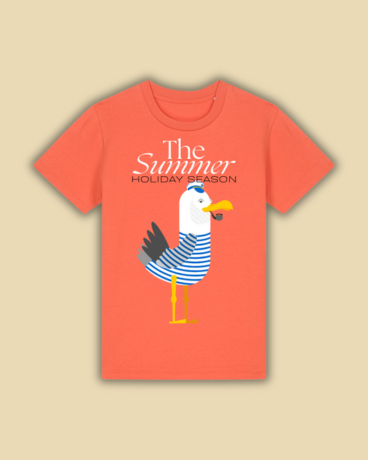 Captain Seagull - Summer Holiday Series - Kids T-Shirt - Fiesta
