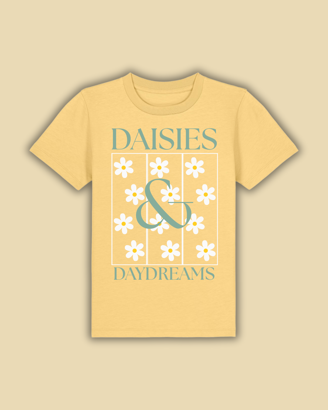 Daisies and Daydreams - Little Gardeners - Kids T-Shirt - Yellow