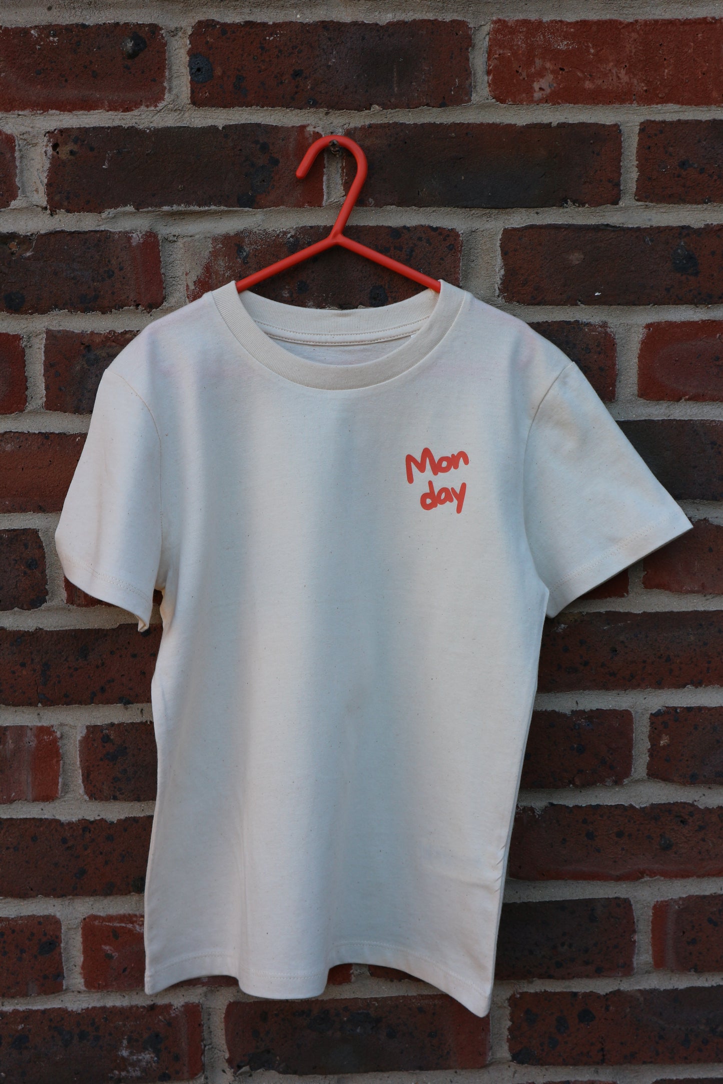 Monday T-Shirt - Kids Tee - Natural Raw