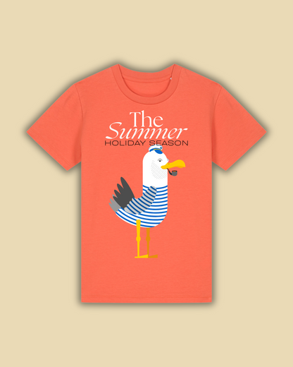 Captain Seagull - Summer Holiday Series - Kids T-Shirt - Fiesta