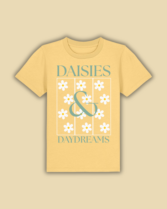 Daisies and Daydreams - Little Gardeners - Kids T-Shirt - Yellow