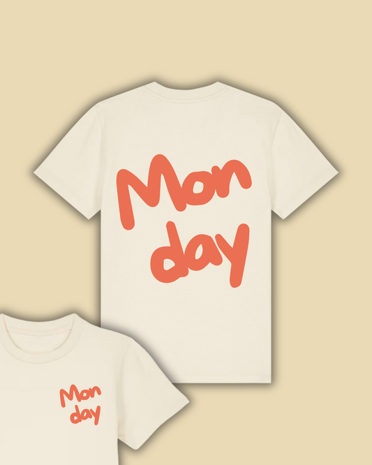 Monday T-Shirt - Kids Tee - Natural Raw